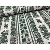 mintás pamutvászon /sávos népművészeti minta (makkos szélű sáv 9.5cm) /zöld-fehér