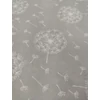 mintás pamutvászon /fehér pitypangok (pitypang fejének átmérője 7.7cm) /világosszürke