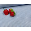 mintás pamutvászon /fehér pöttyös (2mm) /középkék