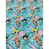 mintás pamutvászon DIGITAL PRINT/Pindúr Pandúrok (Sziporka 3,7cmx2,3c,m)/ türkiz-rózsaszín