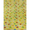 mintás pamutvászon /színes kisautók (2,5 cm*1,3 cm) /sárga