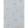 mintás pamutvászon /westie kutyák tappanccsal (westie 2.5cm×3cm) /világoskék