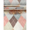 mintás microfiber /színes káró mintás (egy négyzet 16cm×11cm) /szürke