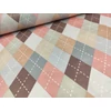 mintás microfiber /színes káró mintás (egy négyzet 16cm×11cm) /szürke