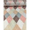 mintás microfiber /színes káró mintás (egy négyzet 16cm×11cm) /szürke