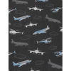 mintás fürdőruha jersey /repülők (szürke repülő 6.3cm×2.7cm) /fekete