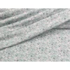 mintás 100% pamut jersey /fehér virágok levelekkel (legnagyobb virág feje 1.7cm×2cm) /dirty mint