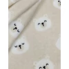 mintás wellsoft /jegesmedve fejek (egy fej 6.5cm×6.5cm) /bézs