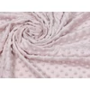 minky dot /rose gold