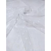 mintás puha tüll /pöttyös (1cm) /fehér