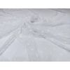 mintás puha tüll /pöttyös (1cm) /fehér