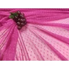mintás puha tüll /pöttyös (5mm) /pink