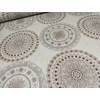 viaszos vászon /barna mandalák (egy mandala 27.5cm×27.6cm) /drapp melange
