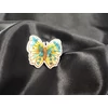 felvasalható flitteres aplikáció /pillangó (4.2cm×4cm) /sárga