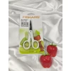 FISKARS tapadásmentes titánium bevonatú varróolló (12cm) /fehér