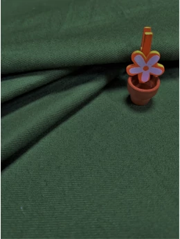 egyszínű vastag vászon /twill /közép zöld