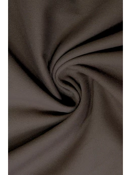 Barna egyszínű 100% pamut, 150cm széles csiszolt twill pamutvászon.