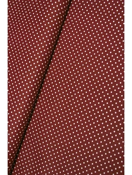 mintás pamutvászon /pöttyös 2mm bordó-fehér