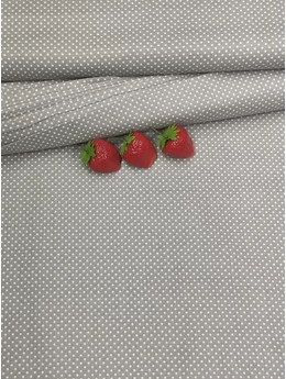 mintás pamutvászon /pöttyös (2mm) /szürke