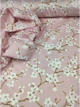 mintás microfiber /cseresznyevirág /rózsaszín