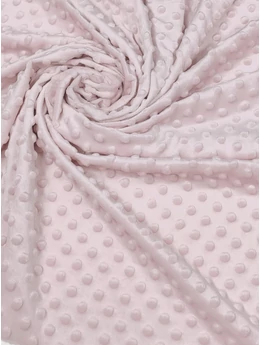 minky dot /rose gold