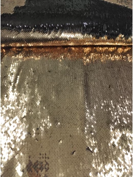 forgóflitteres alkalmi anyag /bronz-sötétbarna