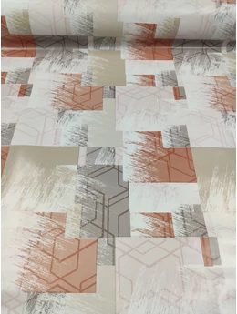 viaszos vászon /koptatott geometriai mintás (legnagyobb hatszög 10.5cm×9cm) /drapp