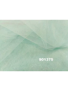 elasztikus glitteres tüll /menta