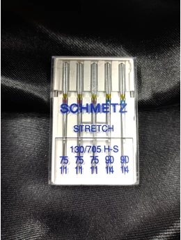 SCHMETZ stretch háztartási varrógéptű készlet (130/705 H-S) /nikkel /75-90