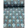 mintás fürdőruha jersey /szürke-türkiz bagoly (3.9cm×4.5cm) /sötétszürke(FÉLMÉTER)