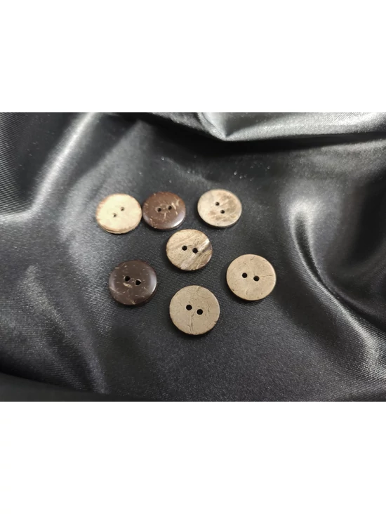 kókusz gomb /kerek (2cm) /természetes
