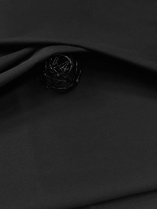 egyszínű munkaruha vászon /kevertszálas twill(195GSM) /fekete