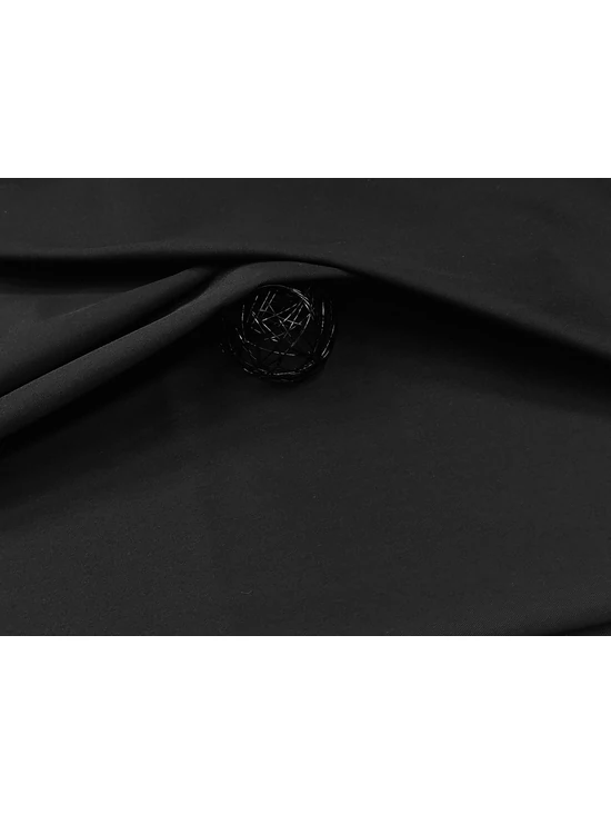 egyszínű munkaruha vászon /kevertszálas twill(195GSM) /fekete