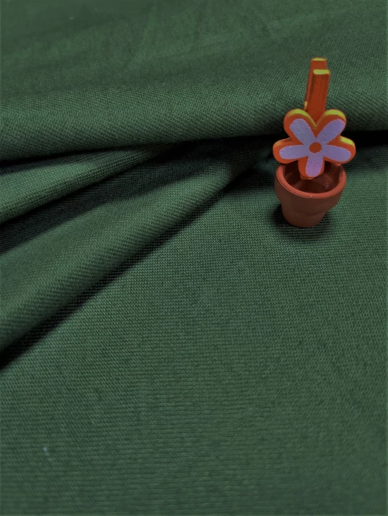 egyszínű vastag vászon /twill /közép zöld