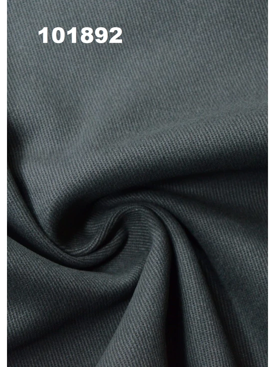 Szürke egyszínű 100% pamut, 150cm széles csiszolt twill pamutvászon.