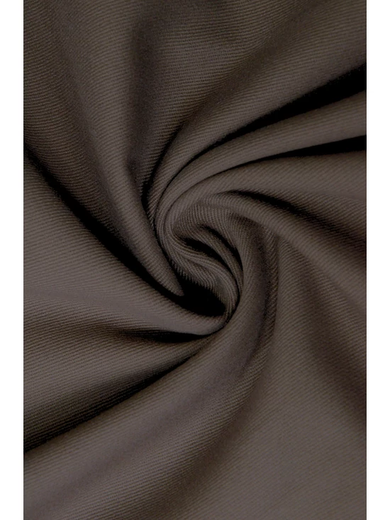Barna egyszínű 100% pamut, 150cm széles csiszolt twill pamutvászon.