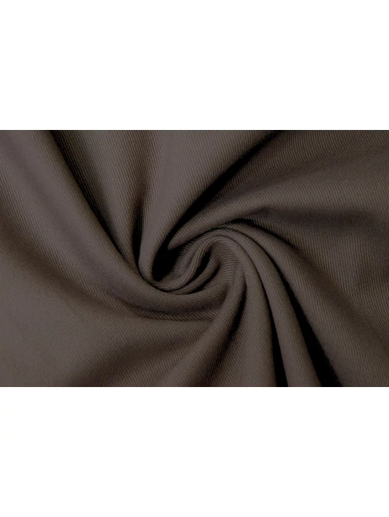 Barna egyszínű 100% pamut, 150cm széles csiszolt twill pamutvászon.