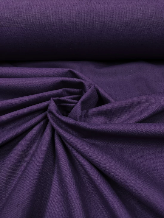 egyszínű vastag vászon /canvas / padlizsán lila