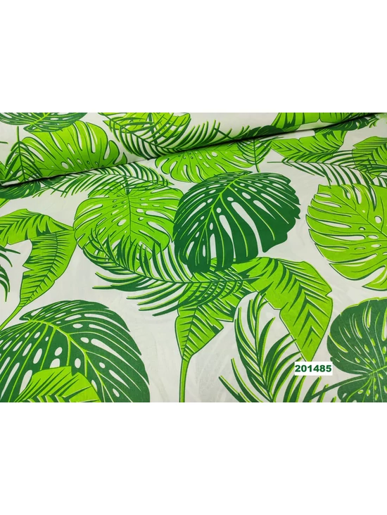mintás pamutvászon /nagy levelek (a legnagyobb sötétzöld levél 25cm*18,1cm)