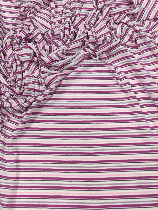 mintás pamut jersey /mályva-rózsaszín csíkos (rózsaszín csík 2mm) /fehér