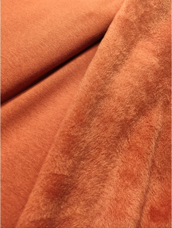 egyszínű warmkeeper /szőrös szabadidő anyag /rozsda