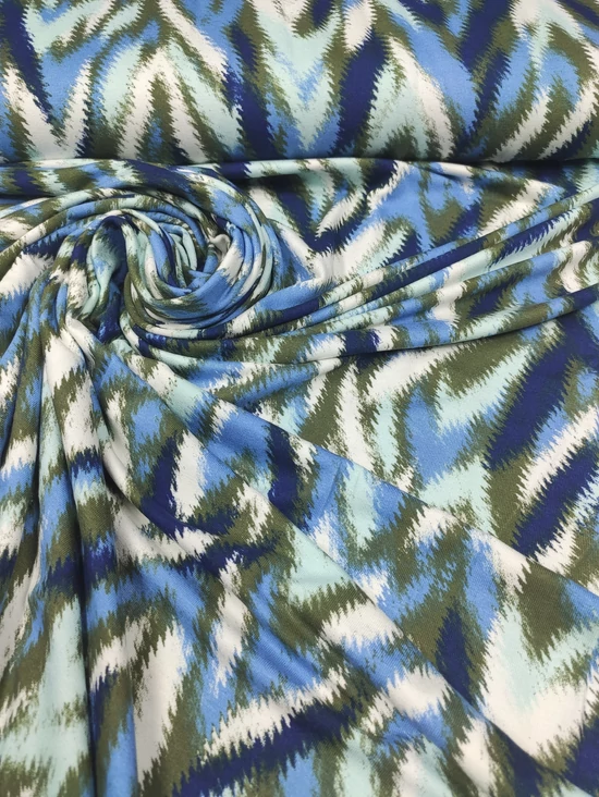 mintás viszkóz jersey /eufória /kék-oliva