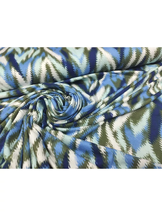 mintás viszkóz jersey /eufória /kék-oliva