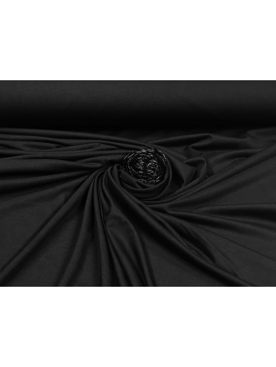 egyszínű 100% pamut jersey /fekete
