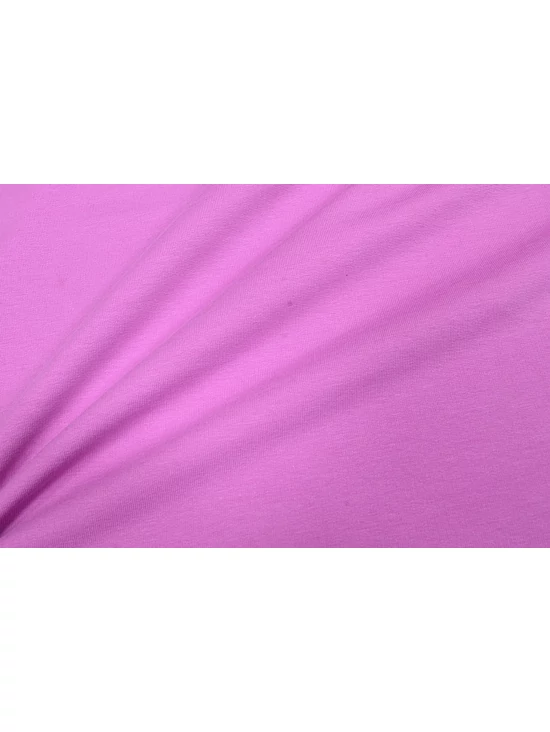Lila-fuxia egyszínű 95% pamut 5% elasztán, 180cm széles elasztikus futter.