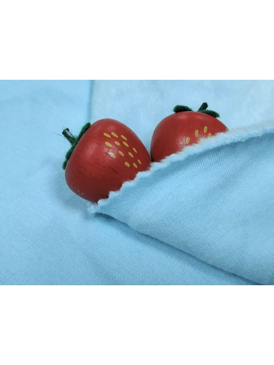 egyszínű warmkeeper /szőrös szabadidő anyag /világos kék