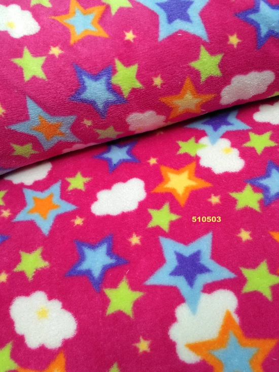 mintás wellsoft /színes csillagok /pink