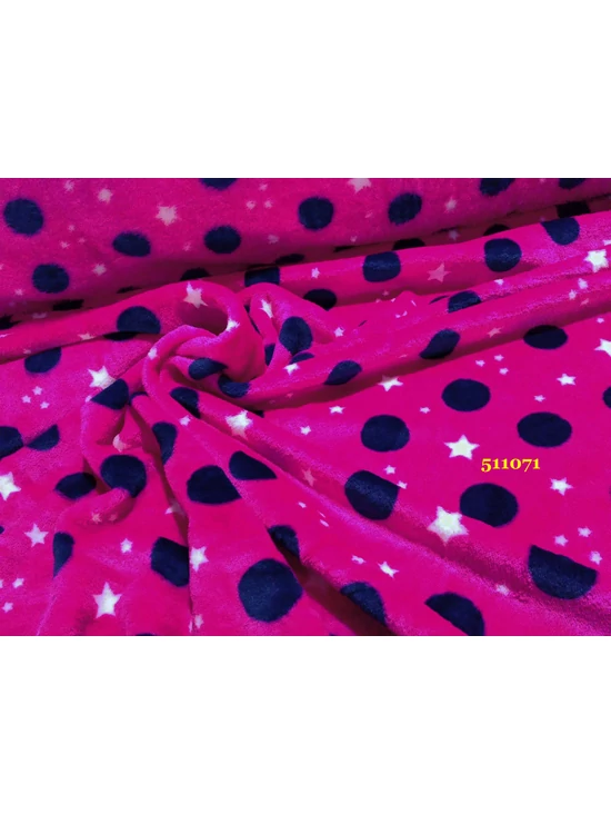 mintás wellsoft /pöttyös (3cm) /sötét pink-sötét kék