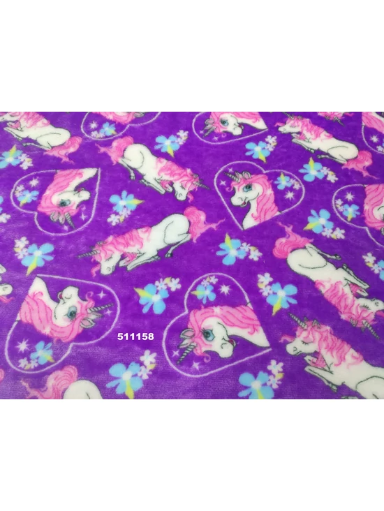 mintás wellsoft /Unikornisok szívben (fekvő 15 cm) /lila