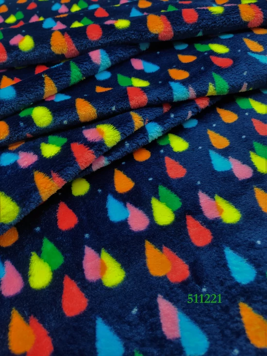 mintás wellsoft /szivárvány eső (vízcseppenként 2,5cm*1,5cm) /sötétkék
